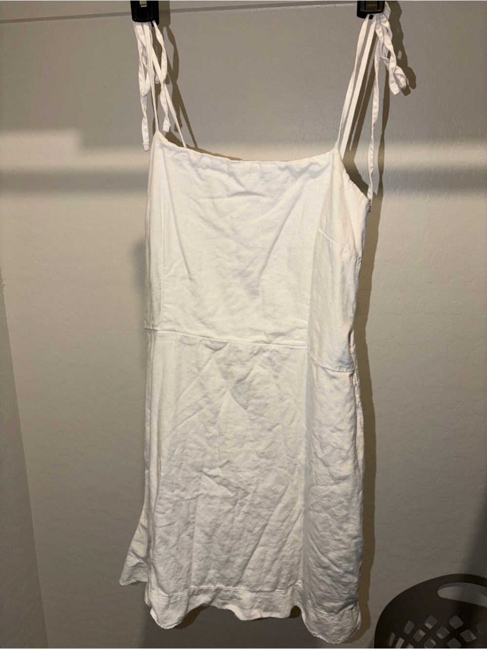 Abercrombie White Tie-Strap Sundress